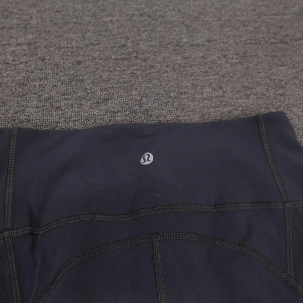 Lululemon Leggings Womens 8 Gray High Rise Ankle 25 Side Pocket Yoga Athletic